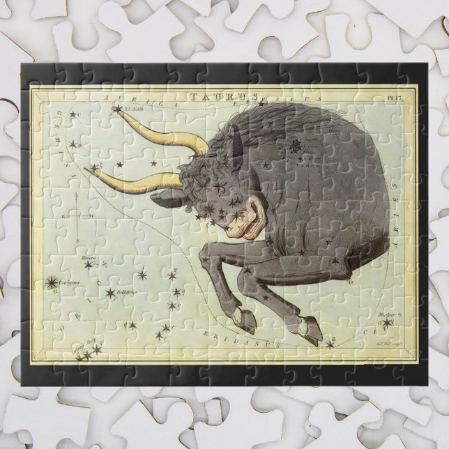 Taurus Bull, Vintager Sternbild Urania Puzzle (Von Creator hochgeladen)