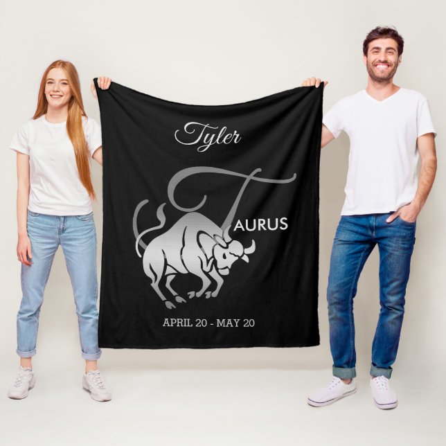 Taurus ♉ Bull - Zodiac Horoscope Fleecedecke (Beispiel)