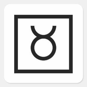 Taurus Bull Zodiac signiert astrologie Aufkleber