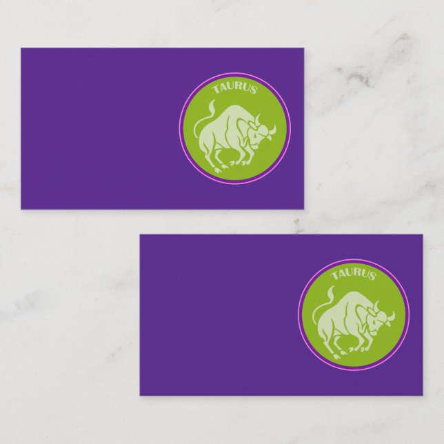 Taurus Business Card Visitenkarte (Vorne/Hinten)