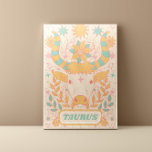 Taurus Celestial Zodiac Pastel Dreams Leinwanddruck<br><div class="desc">Entdecken Sie die perfekte Mischung aus Mystik und Nostalgie mit unserer Kollektion Zodiac Pastel Dreams. Diese bezaubernde Wandkunst und Plakate bringen die Sterne in Ihren Raum, mit zodischen Schildern in sanften Pastellfarben und Retro-inspirierten Designs. Ob Sie ein Astrologe sind oder einfach nur die himmlische Dekoration der Liebe, diese Drucke sind...</div>