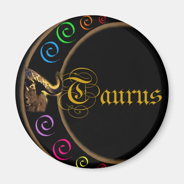 Taurus Celestrial Moon Magnet (Vorne)