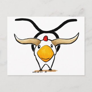 Taurus Chicken Postkarte