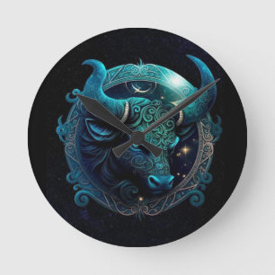 Taurus Clock Runde Wanduhr