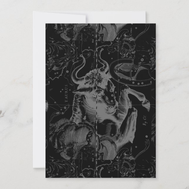 Taurus Constellation Hevelius Dekor 1690 (Vorderseite)