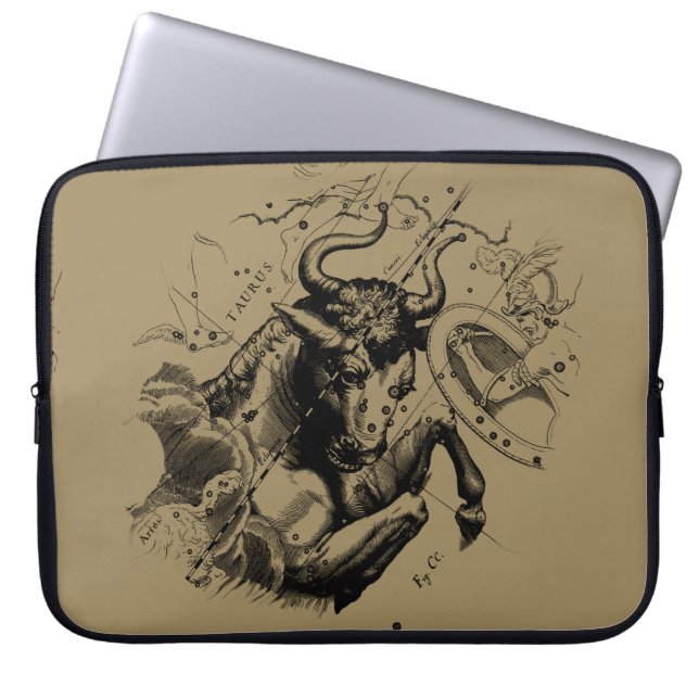Taurus Constellation Map Hevelius 1690 Laptopschutzhülle (Vorderseite)