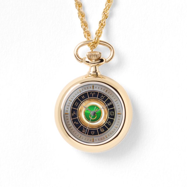 Taurus - Das Bull Horoskop Symbol Armbanduhr (Vorderseite)