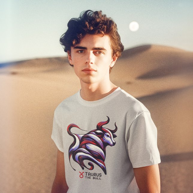 Taurus Das Bull Zodiac-Zeichen T-Shirt (Von Creator hochgeladen)