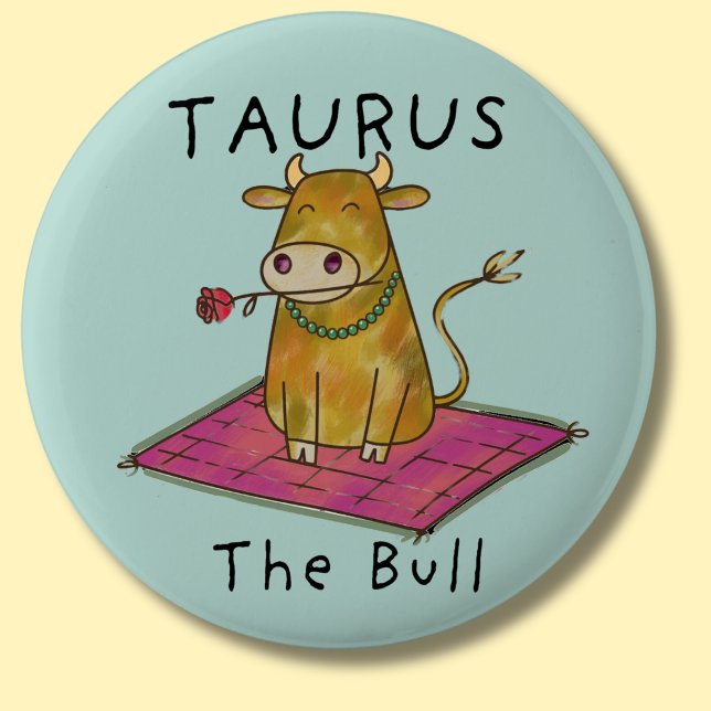 Taurus das Sternbild Bull zodiac Button (Von Creator hochgeladen)