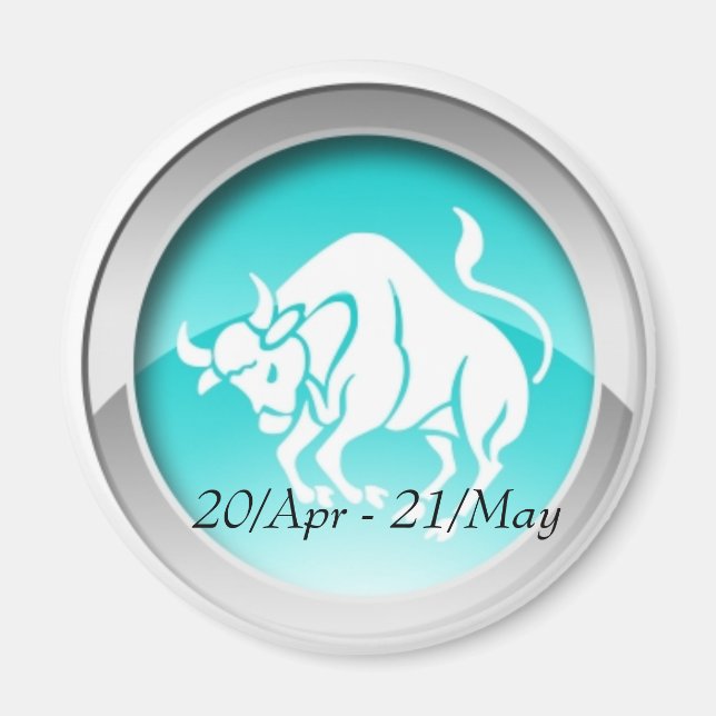 Taurus Dates Magnet (Vorne)