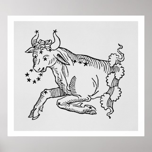 Taurus (der Bull) eine Abbildung aus der "Poetic Poster (Vorne)