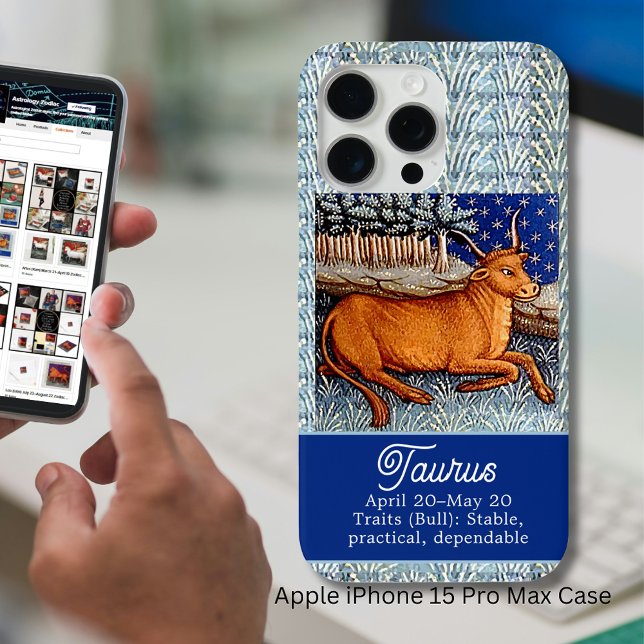 Taurus Die Bull Zodiac Sign Geburtstagsparty Case-Mate iPhone Hülle (Taurus the Bull Zodiac Sign Birthday Party Case-Mate iPhone Case)