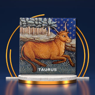 Taurus Die Bull Zodiac Sign Geburtstagsparty Fliese
