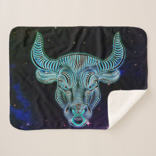 Taurus die Bulle zodiac Decke Sherpadecke