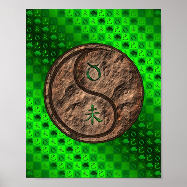 Taurus & Earth Goat Poster (Vorne)