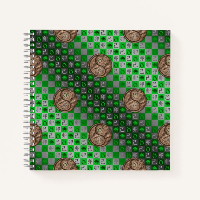 Taurus & Earth Rabbit Notizbuch (Vorderseite)