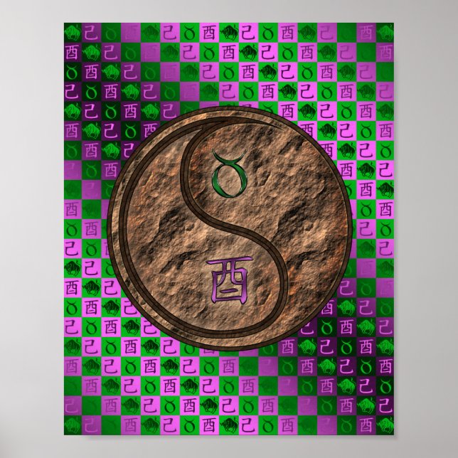 Taurus & Earth Rooster Poster (Vorne)