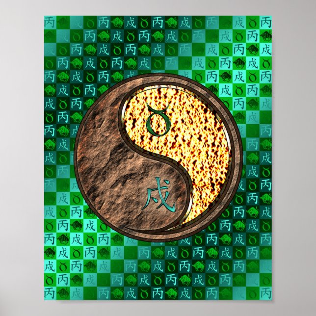 Taurus & Feuerhund Poster (Vorne)