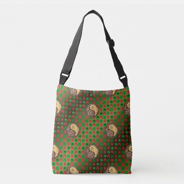 Taurus & Fire Tiger Tragetaschen Mit Langen Trägern (Vorderseite)