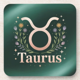 Taurus Glyph Blume Stars Untersetzer Set