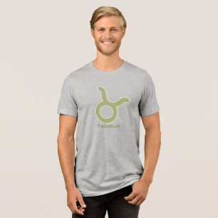 "Taurus", grafischer Erdschild "zodiac white T - S Tri-Blend Shirt