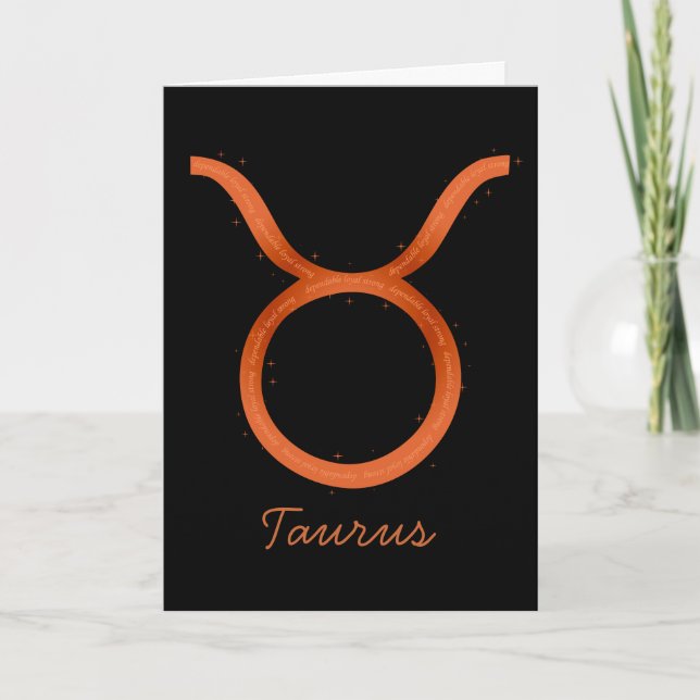 Taurus Greeting Card - Blank Karte (Vorderseite)