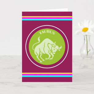 Taurus Greeting Card Karte