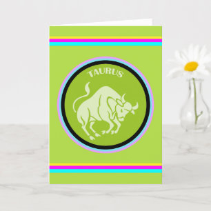 Taurus Greeting Card Karte