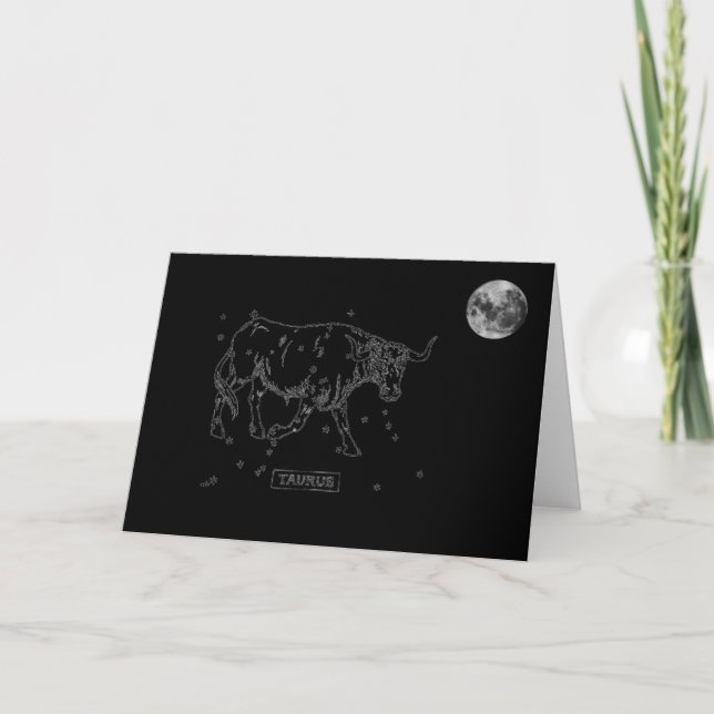 Taurus Greting Card Feiertagskarte (Vorderseite)