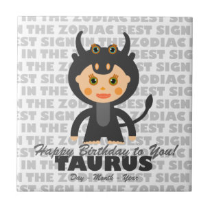 Taurus Happy Birthday Fliese
