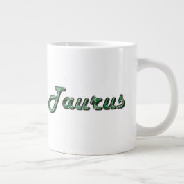 Taurus in Emerald Gemstone Jumbo-Tasse