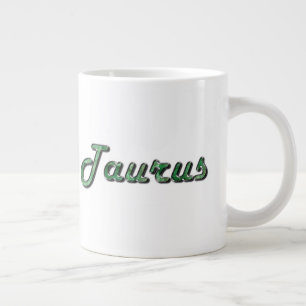Taurus in Emerald Gemstone Jumbo-Tasse