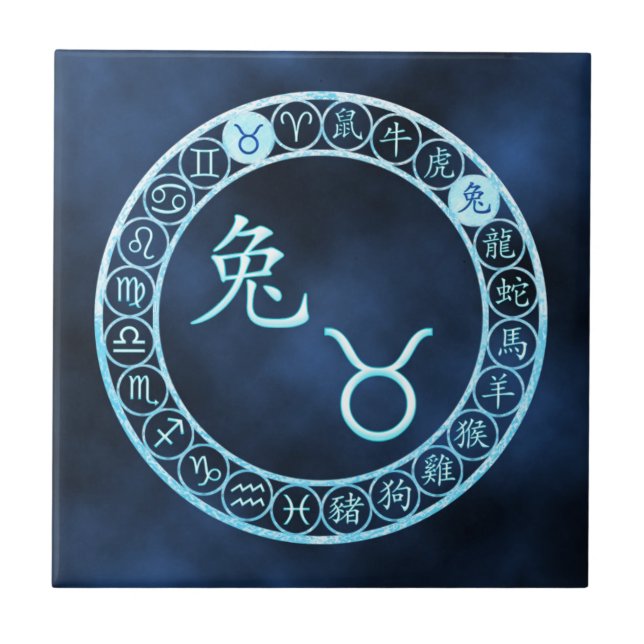 Taurus/Kaninchen Fliese (Vorderseite)