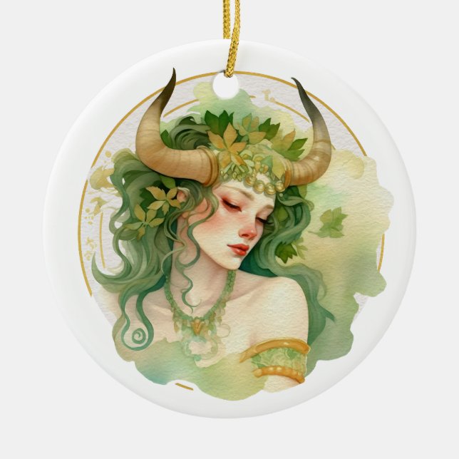 Taurus Keramik Ornament (Vorne)