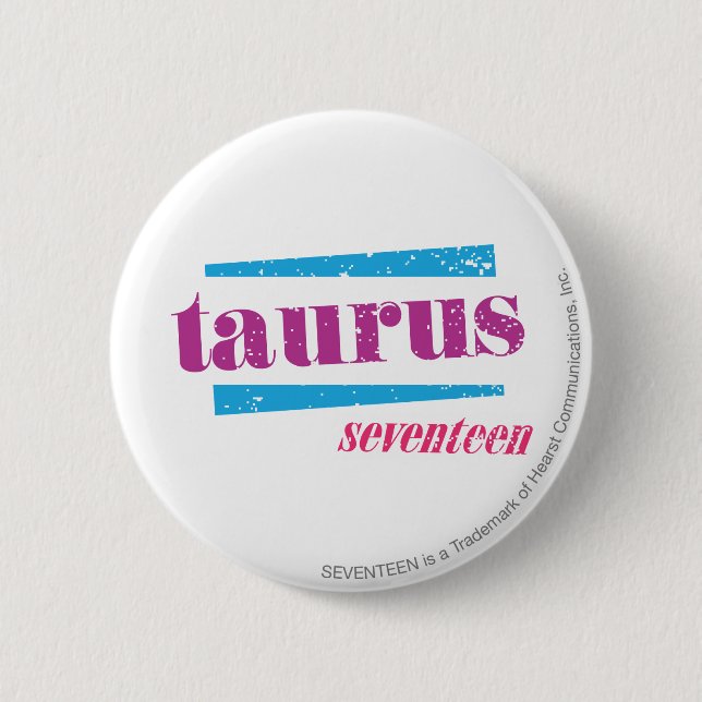 Taurus Lila Button (Vorderseite)