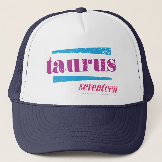 Taurus Lila Truckerkappe (Vorderseite)