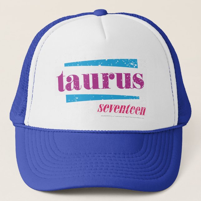 Taurus Lila Truckerkappe (Vorderseite)