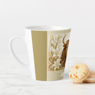 Taurus Lily Art Nouveau Kleine Latte-Tasse Milchtasse