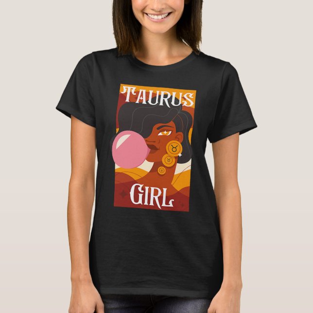 Taurus Mädchen Frau Taurus Mädchen für Frau T-Shirt (Vorderseite)