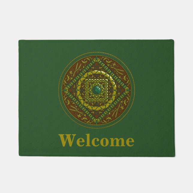 Taurus Mandala Doormat Fußmatte (Vorderseite)
