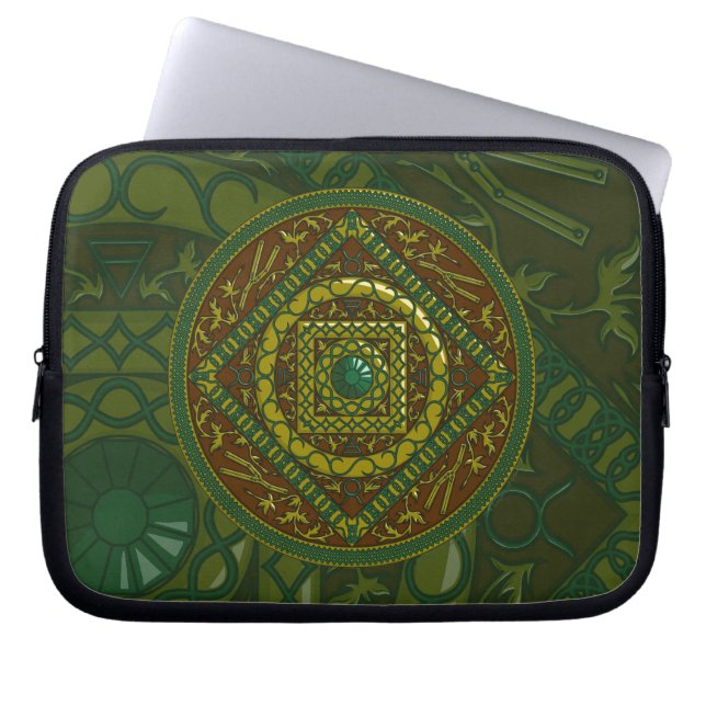 Taurus Mandala Laptop Case (Vorderseite)
