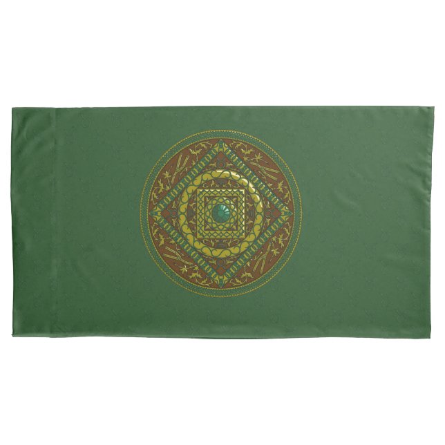 Taurus Mandala Pillowcase Kissenbezug (Vorderseite)