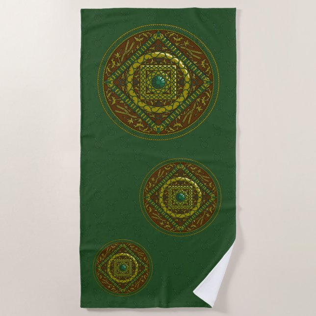 Taurus Mandala Strandtuch (Vorderseite)