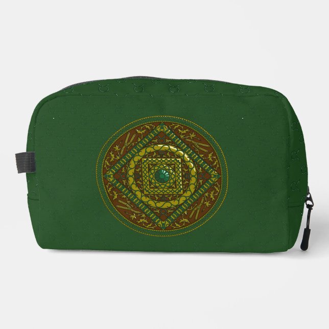 Taurus Mandala Waschbeutel (Vorderseite)