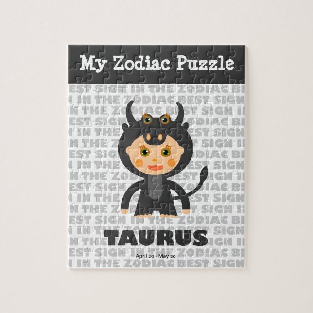 Taurus, mein Zodiac-Puzzle Puzzle (Vertikal)