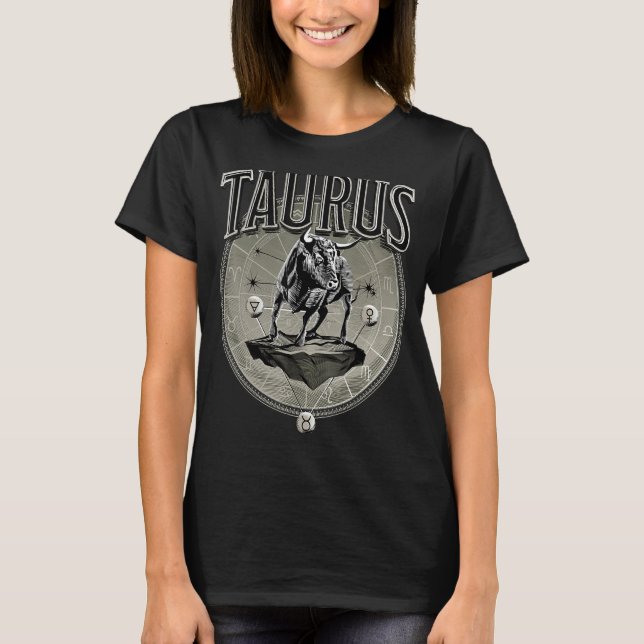 Taurus Men Zodiac Sign Taurus T-Shirt (Vorderseite)