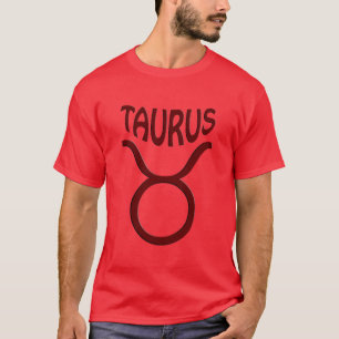 Taurus Mens Roter T - Shirt