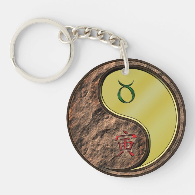 Taurus & Metal Tiger Schlüsselanhänger (Vorderseite)