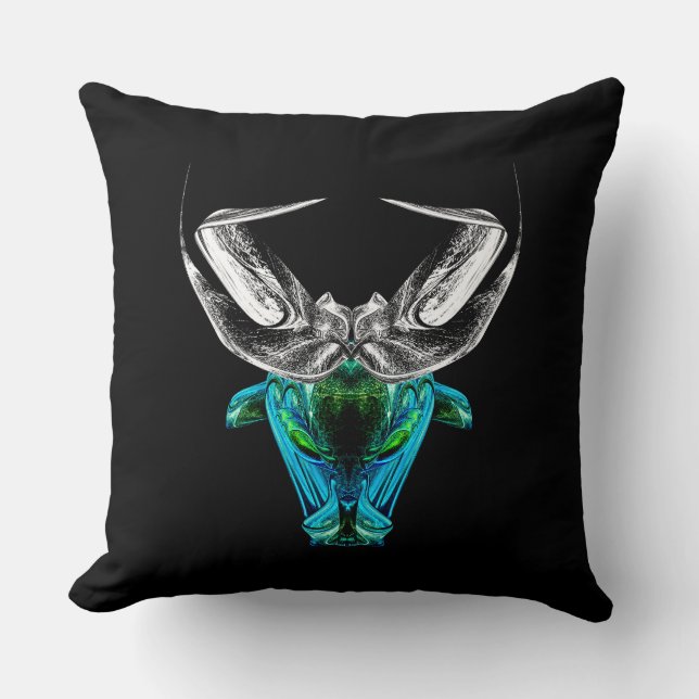 Taurus – Minimalist Zodiac Decorative Pillow Kissen (Vorderseite)