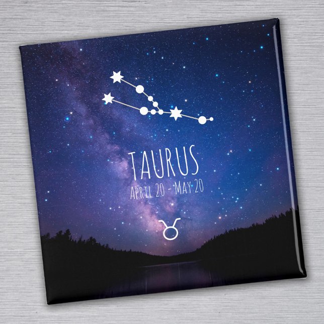 Taurus | Personalisiertes Sternbild Magnet (Von Creator hochgeladen)